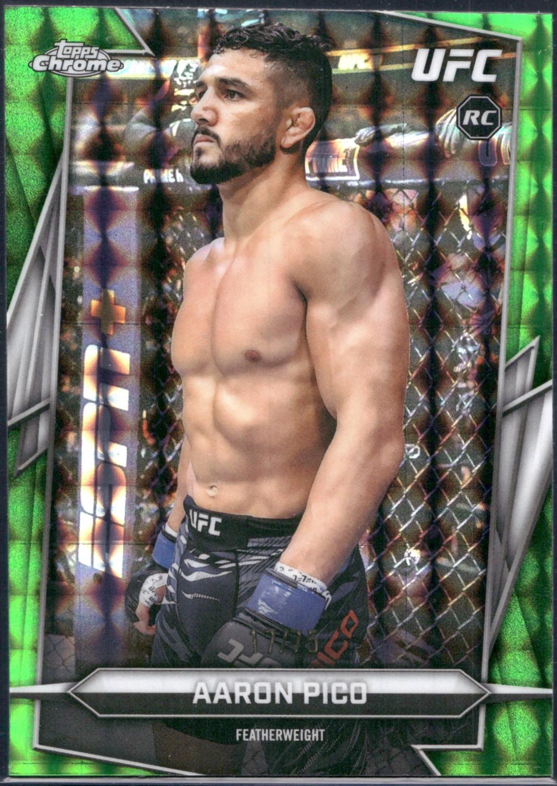 Aaron Pico 2026 Topps Chrome UFC Base #88 Green Geometric Refractor