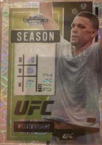 Nate Diaz 2021 Panini Chronicles UFC Base Contenders Optic Season Ticket #275 White Sparkle