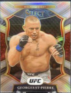 Georges St-Pierre 2021 Panini Select UFC Concourse #14 Silver