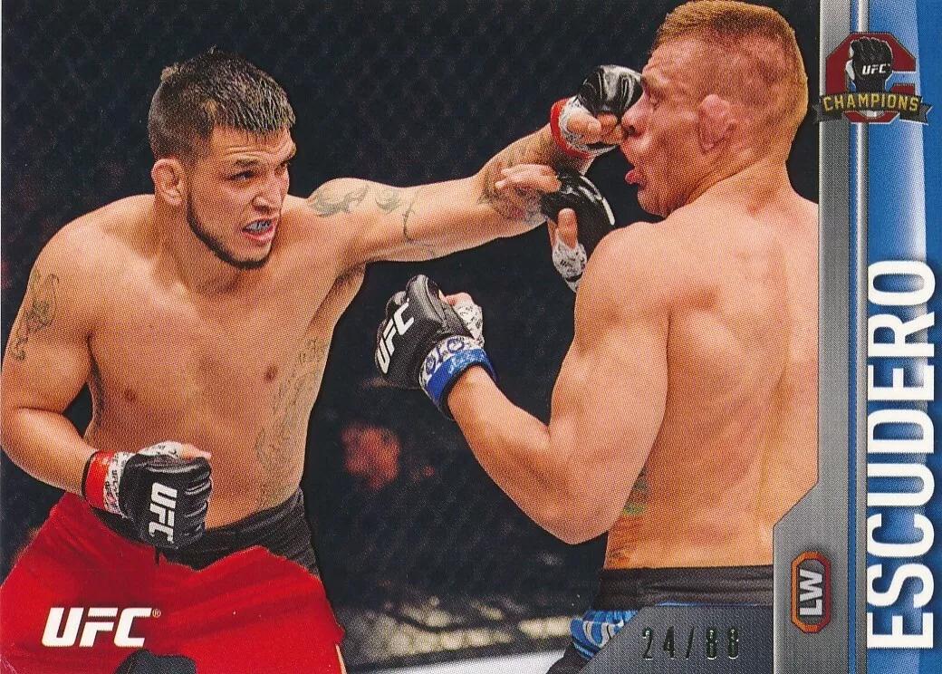 Efrain Escudero 2015 Topps UFC Champions Base #80 Blue