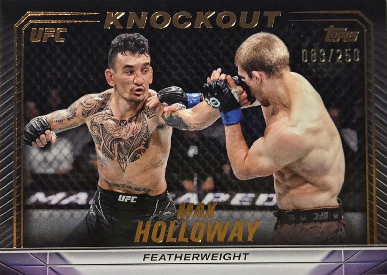 Max Holloway 2024 Topps Knockout UFC Base #5 Bronze
