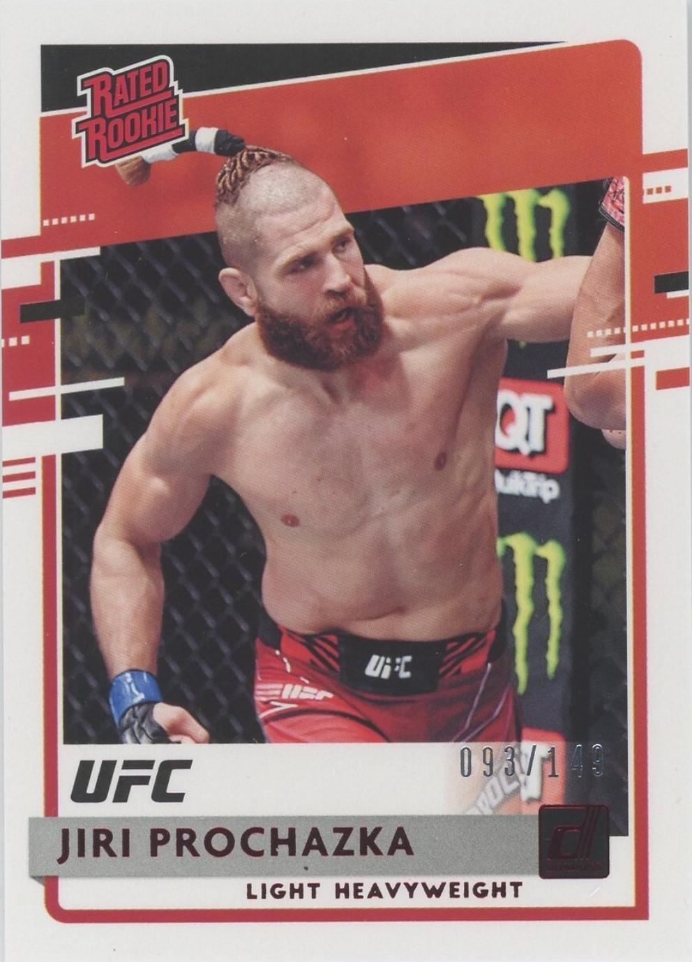 Jiri Prochazka 2021 Panini Chronicles UFC Base Donruss Rated Rookies #22 Red