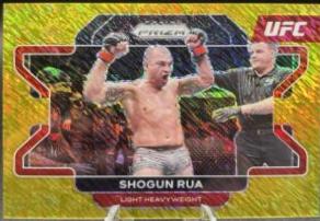 Mauricio Rua 2022 Panini Prizm UFC Base #86 Gold Shimmer