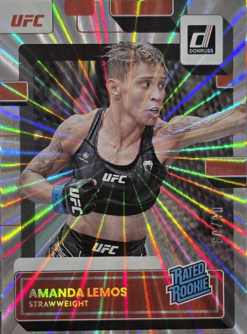 Amanda Lemos 2023 Panini Donruss UFC Base #219 Laser