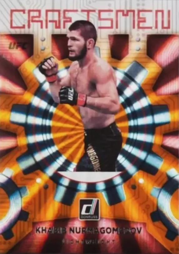 Khabib Nurmagomedov 2022 Panini Donruss UFC Craftsmen #13 Orange