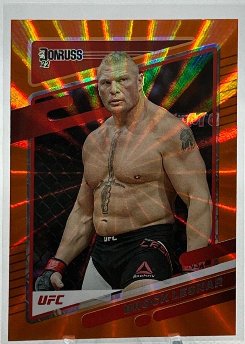 Brock Lesnar 2022 Panini Donruss UFC Base #160 Orange