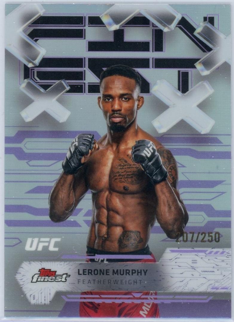 Lerone Murphy 2025 Topps Finest UFC Base Common #68 Purple Refractor