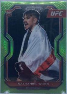 Nathaniel Wood 2021 Panini Prizm UFC Base #39 Neon Green