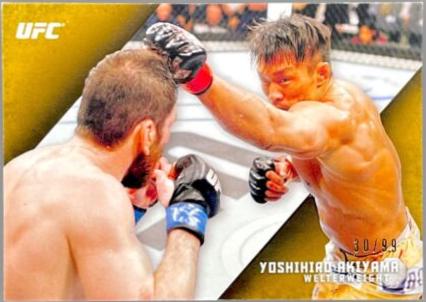 Yoshihiro Akiyama 2015 Topps UFC Knockout Base #21 Gold