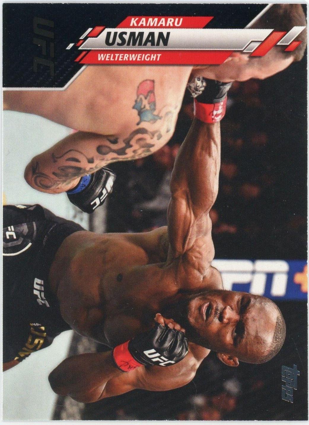Kamaru Usman 2020 Topps UFC Base #50 Black