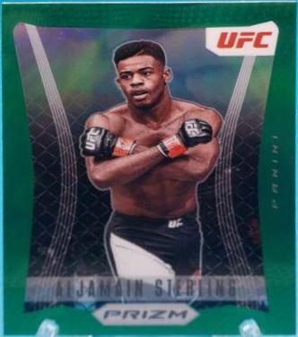Aljamain Sterling 2022 Panini Prizm UFC Prizm Flashback #11 Silver