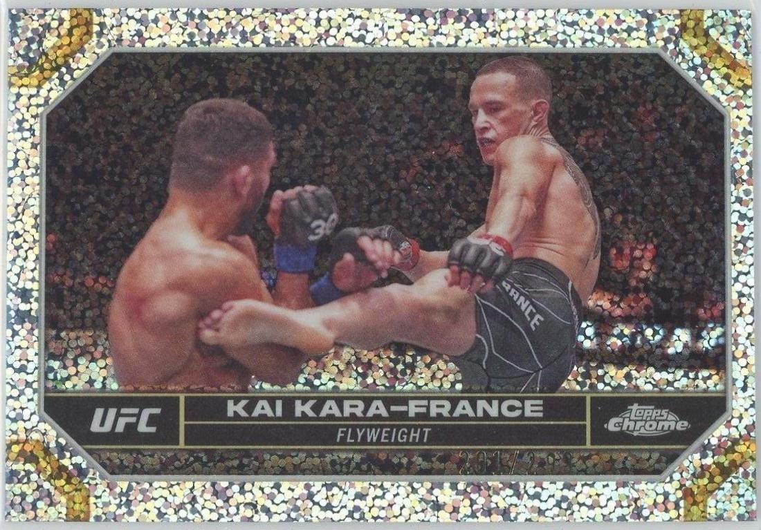 Kai Kara-France 2024 Topps Chrome UFC Base #106 Speckle Refractor