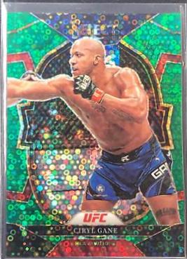 Ciryl Gane 2023 Panini Select UFC Concourse #95 Green Disco