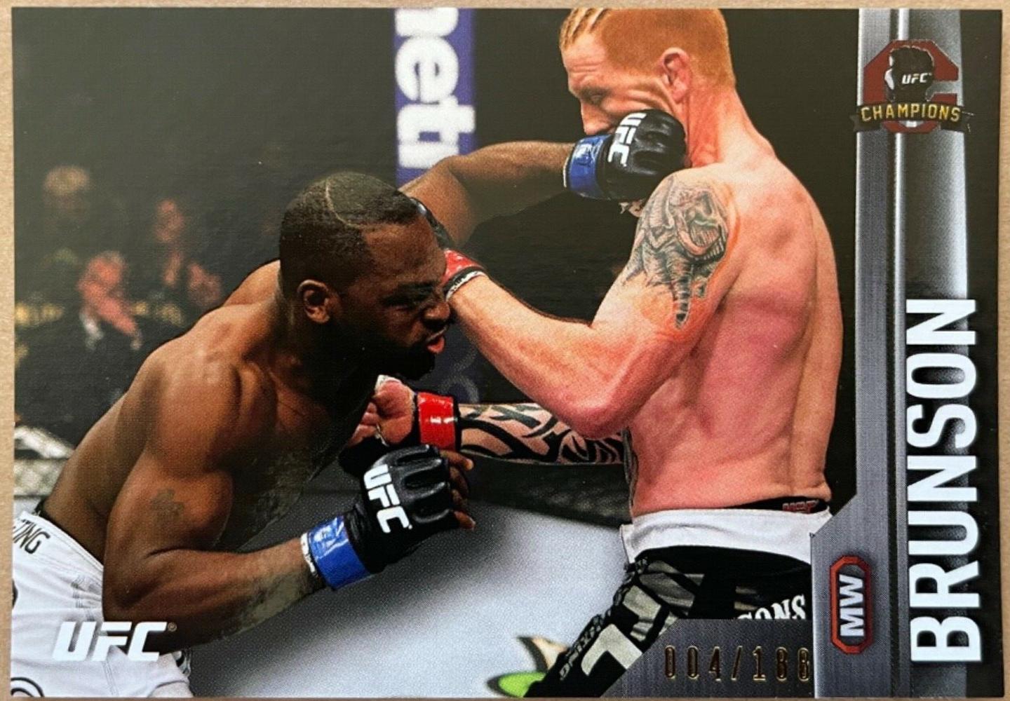 Derek Brunson 2015 Topps UFC Champions Base #51 Black