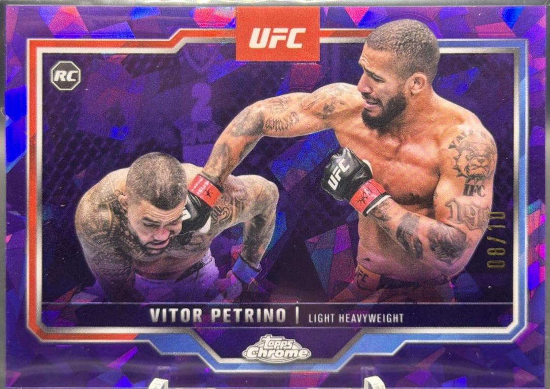 Vitor Petrino 2025 Topps Chrome Sapphire UFC Base Sapphire #41 Red Sapphire