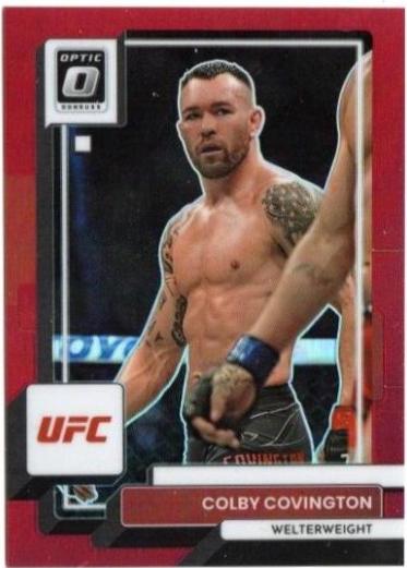 Colby Covington 2023 Panini Donruss Optic UFC Base #23 Red