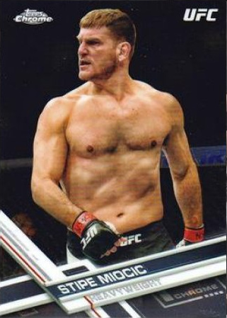 Stipe Miocic 2017 Topps Chrome UFC Base #19 Xfractor