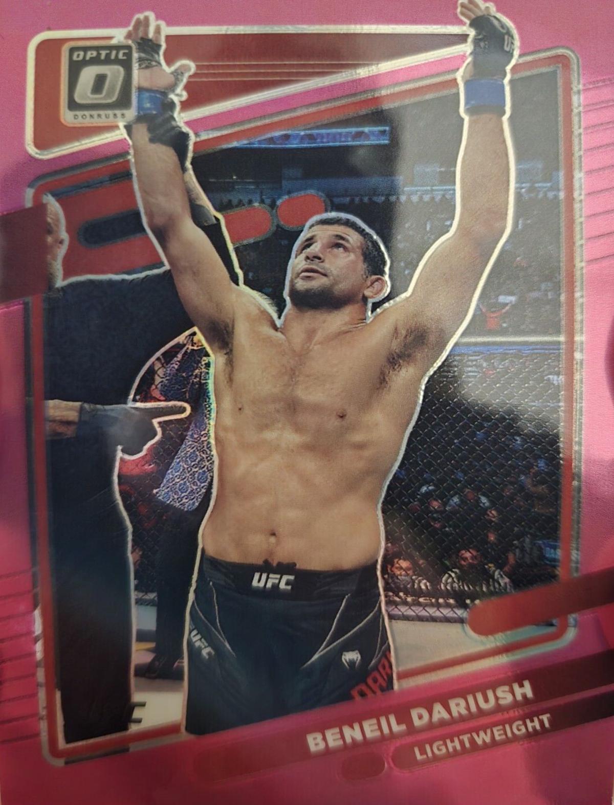 Beneil Dariush 2022 Panini Donruss Optic UFC Base #22 Pink