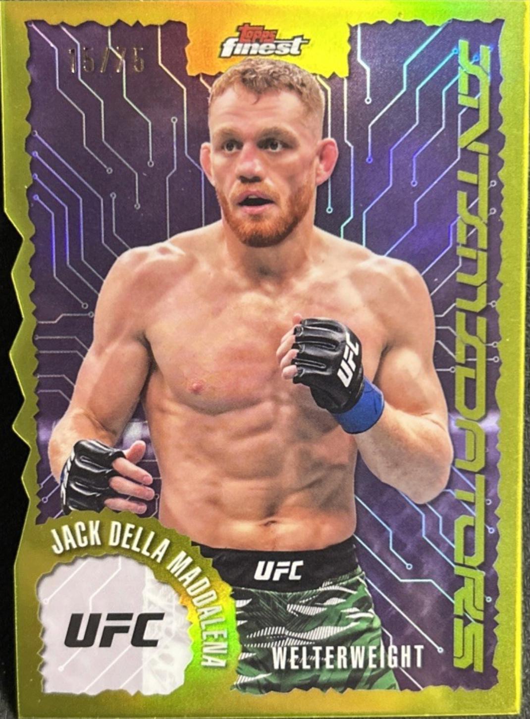 Jack Della Maddalena 2025 Topps Finest UFC Intimidators #IT-29 Die-Cut Refractor