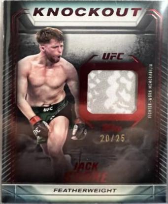 Jack Shore 2024 Topps Knockout UFC Knockout Relics #KR-JS Red