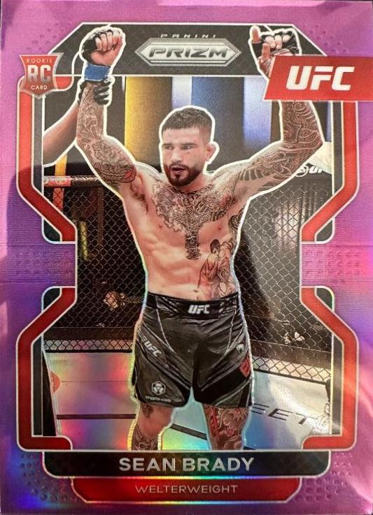 Sean Brady 2022 Panini Prizm UFC Base #162 Purple