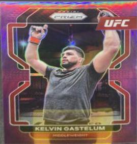 Kelvin Gastelum 2022 Panini Prizm UFC Base #176 Purple