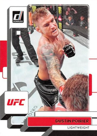Dustin Poirier 2023 Panini Donruss UFC Base #170 Orange Laser