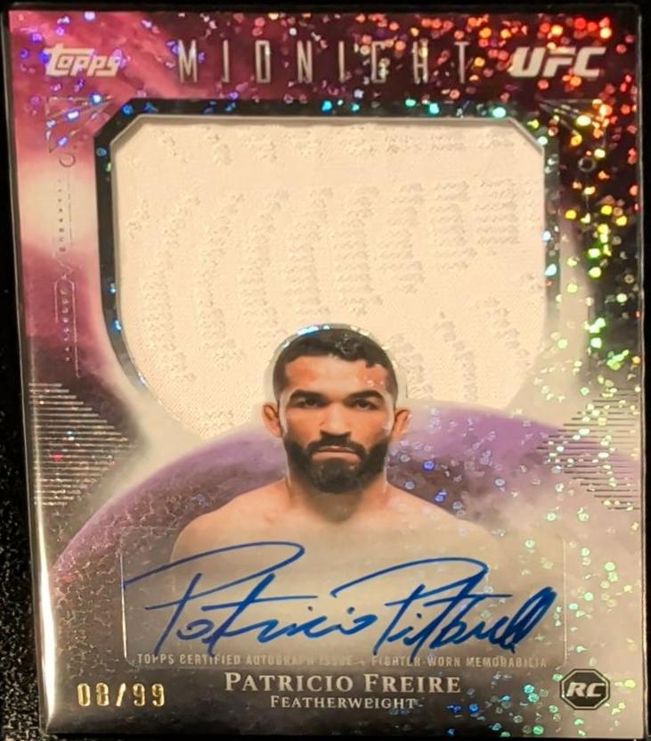 Patricio Freire 2026 Topps Midnight UFC Rookie Relic Autographs #RRA-PP Moonrise