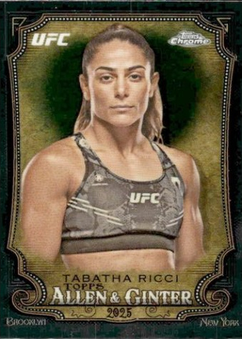 Tabatha Ricci 2025 Topps Chrome UFC Allen & Ginter #AAG-12 Red Refractor