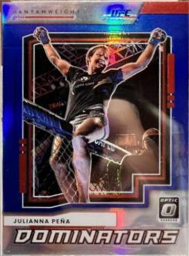Julianna Peña 2022 Panini Donruss Optic UFC Dominators #8 Blue