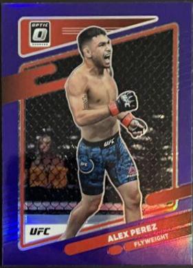 Alex Perez 2022 Panini Donruss Optic UFC Base #54 Purple