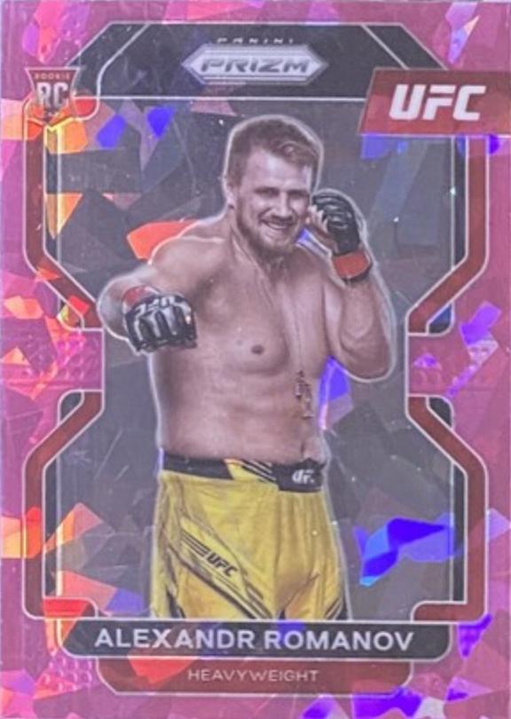 Alexandr Romanov 2022 Panini Prizm UFC Base #137 Pink Ice