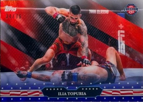 Ilia Topuria 2026 Topps UFC Freedom 250 Base #6 Red