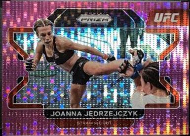 Joanna Jędrzejczyk 2022 Panini Prizm UFC Base #83 Pink Pulsar