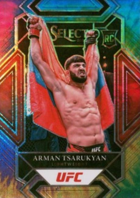 Arman Tsarukyan 2022 Panini Select UFC Mezzanine #354 Tie Dye