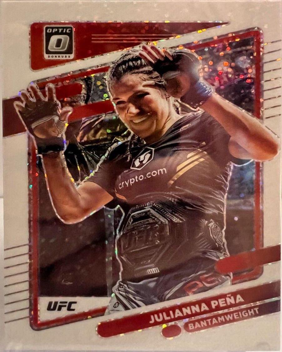 Julianna Peña 2022 Panini Donruss Optic UFC Base #5 White Sparkle