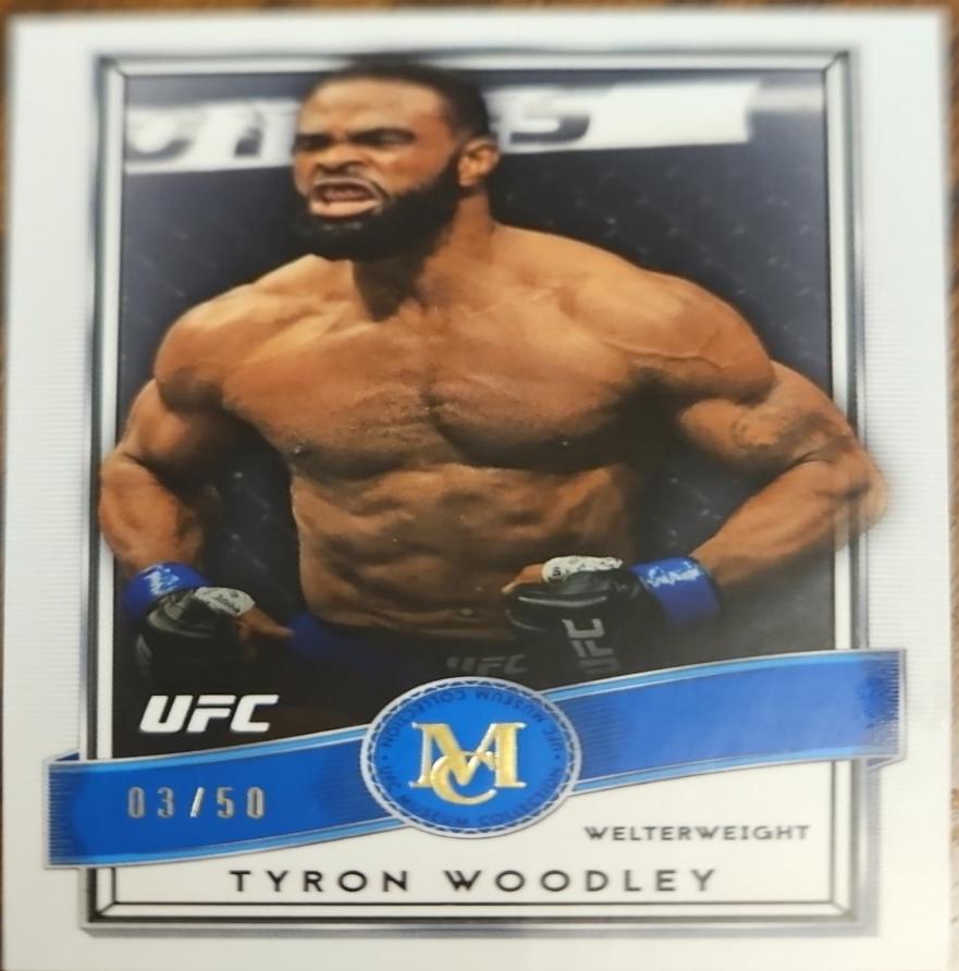 Tyron Woodley 2016 Topps UFC Museum Collection Base #22 Sapphire
