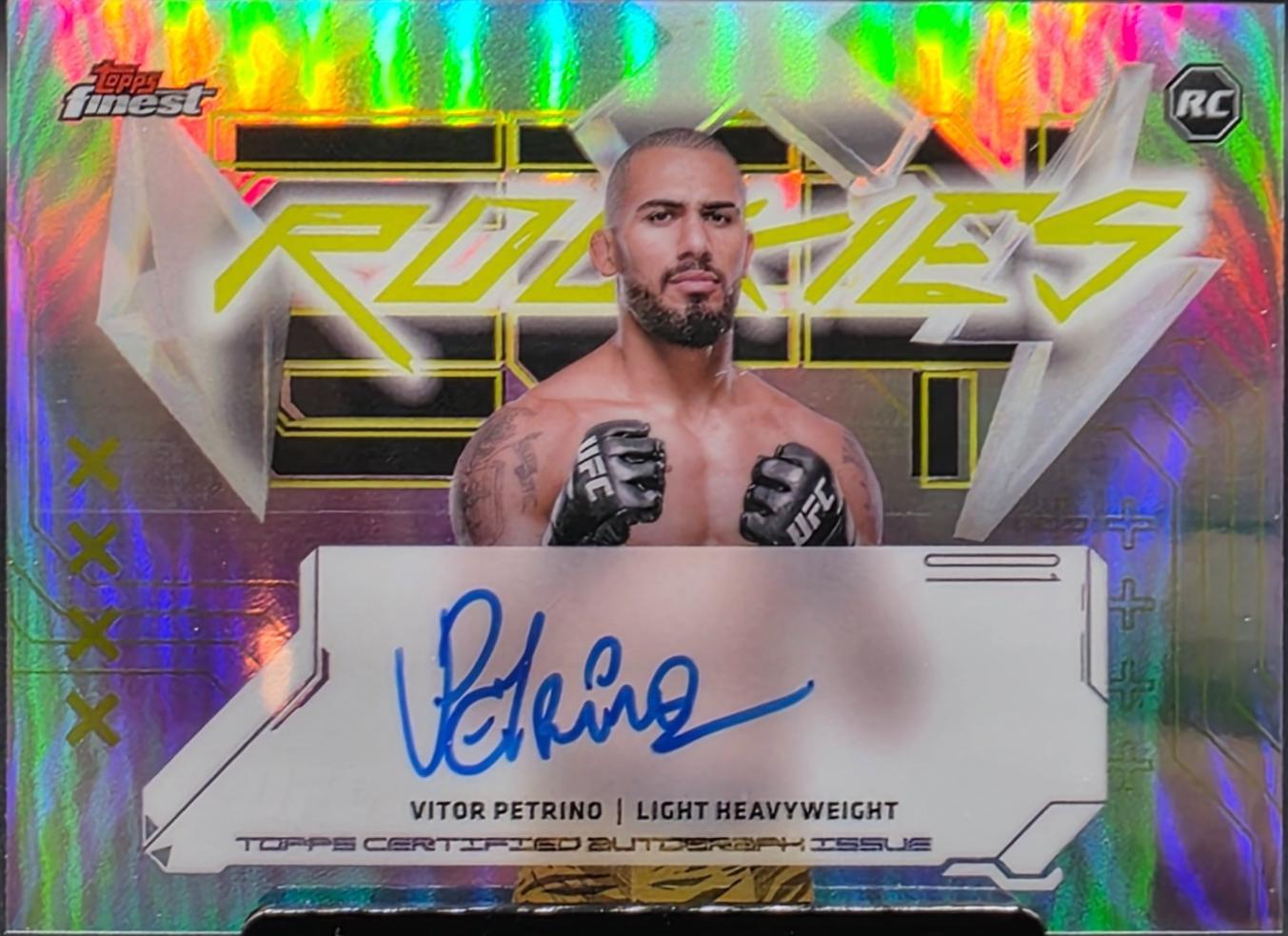 Vitor Petrino 2025 Topps Finest UFC Finest Rookie Autographs #FRA-VP Refractor