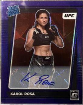 Karol Rosa 2022 Panini Donruss Optic UFC Base Rated Rookies Signatures #102 Green