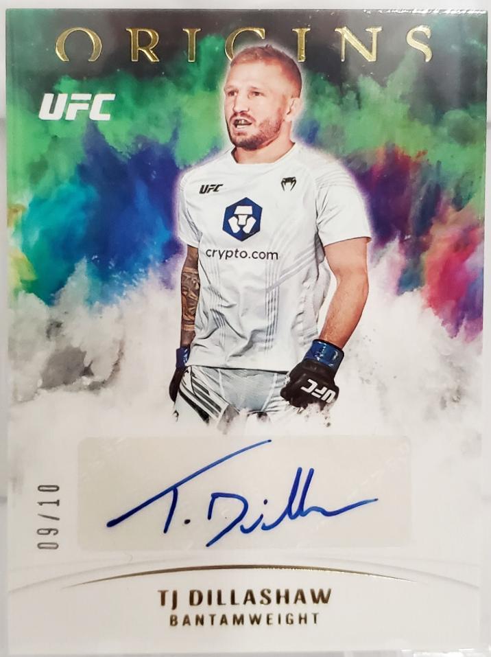 TJ Dillashaw 2022 Panini Chronicles UFC Chronicles Signatures #25 Gold