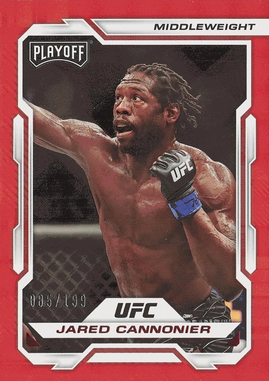 Jared Cannonier 2023 Panini Chronicles UFC Base Playoff #166 Red