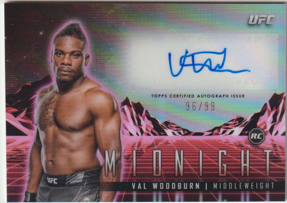 Val Woodburn 2024 Topps Midnight UFC Horizon Signatures #HS-VWN Twilight