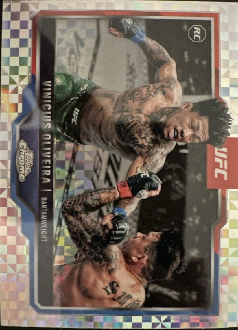Vinicius Oliveira 2025 Topps Chrome UFC Base #9 X-Fractor