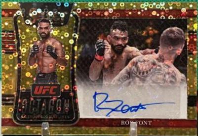 Rob Font 2022 Panini Select UFC Premier Level #122 Gold Disco