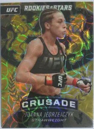 Joanna Jędrzejczyk 2021 Panini Chronicles UFC Base Spectra #296 Asia Gold