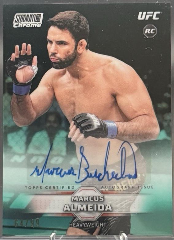 Marcus Almeida 2026 Topps Stadium Club UFC Chrome Autographs #CAV-MBA Superfractor