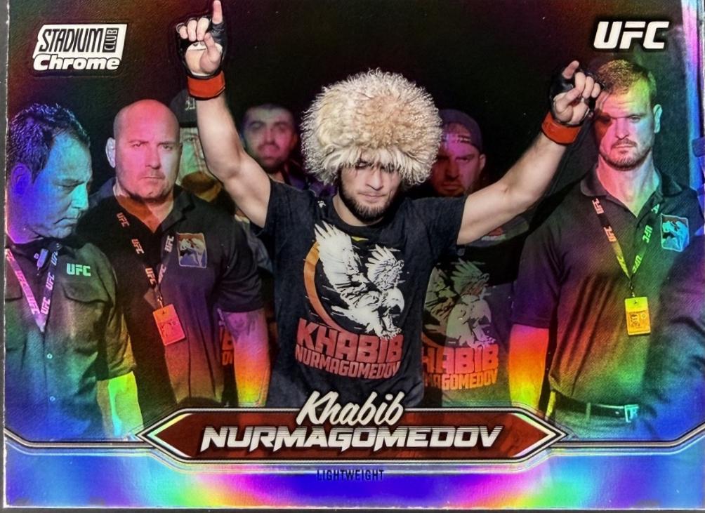 Khabib Nurmagomedov 2025 Topps Stadium Club UFC Base Chrome #C-4 Refractor