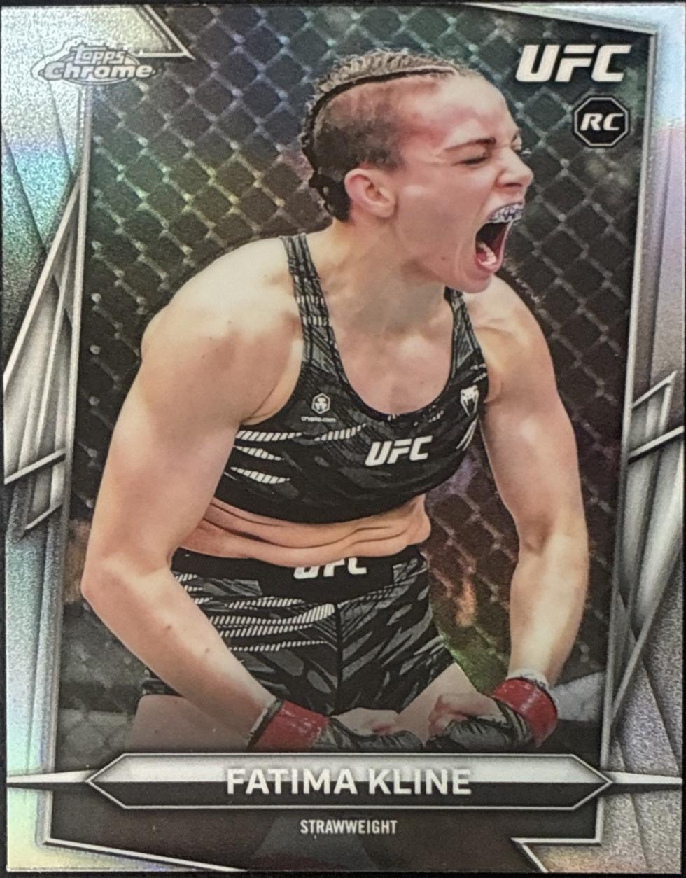 Fatima Kline 2026 Topps Chrome UFC Base #158 Refractor
