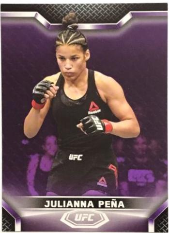 Julianna Peña 2020 Topps UFC Knockout Base #74 Purple
