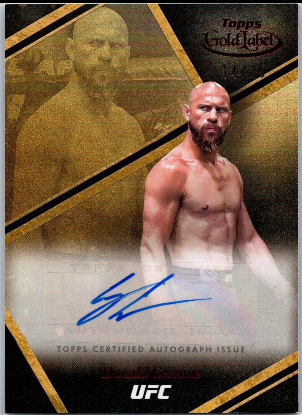 Donald Cerrone 2024 Topps Gold Label UFC Auric Autographs #AUA-DCE Red